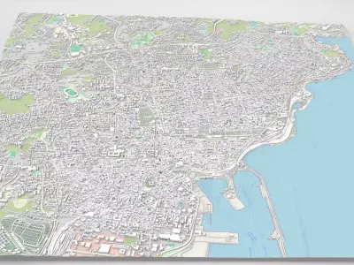 Cityscape Catania Sicily Italy 3D model