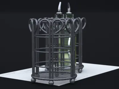 NORDSK METIF SALAD DRESSING BOTTLE 2021 3D model