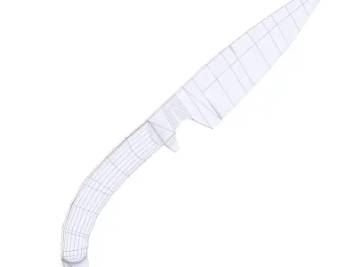 Throwing Knife Low-poly 3D model shop