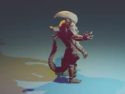 Genemorph alien creature Free 3D print model