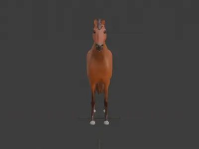 Realistic and Cheap Horse Model 3D model