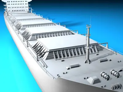 Cargo ship 3D model