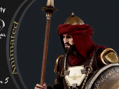 PERSIAN 5 Low-poly 3D model