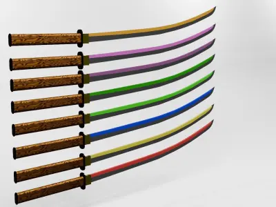 Katanas Pack 3D model