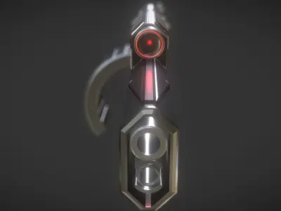 Futuristic Weapon Concept High-Poly 3D model