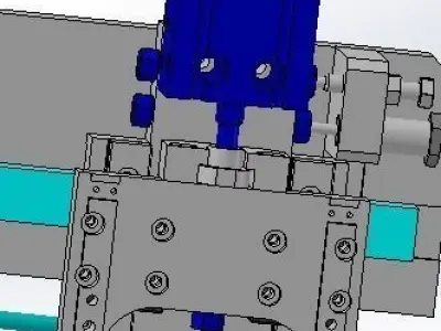 XZ two axial pneumatic manipulator 3D model