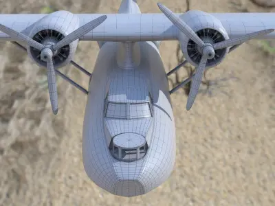 Consolidated PBY Catalina Flying Boat 3D model
