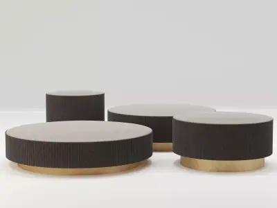 Nori coffe table Galotti Radice Free low-poly 3D model