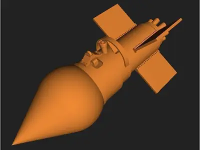 German bouncing bomb Kurt ver 02 3D model