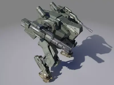 Mech Fighter 2 texture 3D model