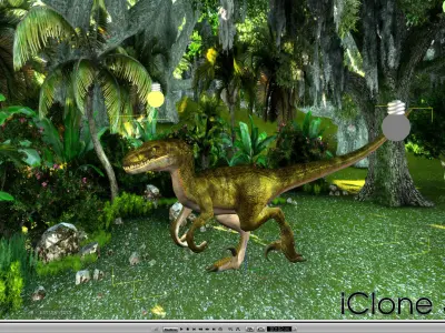 3Dfoin - Raptor Low-poly 3D model