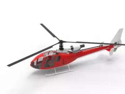 Gazelle helicopter 3D model