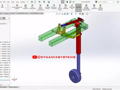 Landing Gear Mechanism Free 3D model