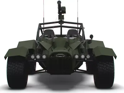 Generic Military Buggy ATGM 2023 3D model