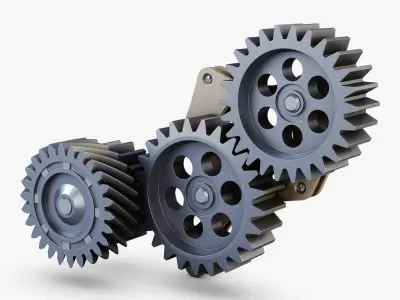 Gear mechanism v 5 3D model