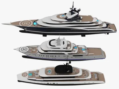 Yachts Collection 2025 3D model purchase