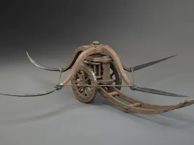 Da Vinci Scythe chariot 3D model