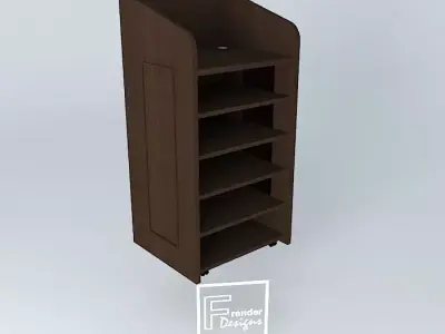 PODIUM-550x625x1240 cabinet with shelf Free 3D model
