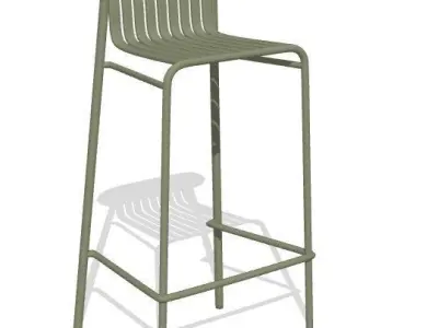 Week-End High Stool by Studio Brichet-Ziegler 3D model