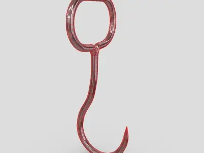 CC0 - Meat Hook 5 Free low-poly 3D model