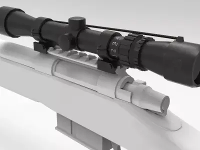 8x Scope Low-poly 3D model