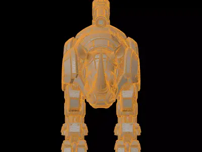 Mecha Rhino 3D Print Model 3D print model