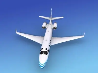 IAI Astra Jet V08 3D model