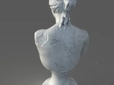 Venus de Milo Bust Sculpture Low-poly 3D model