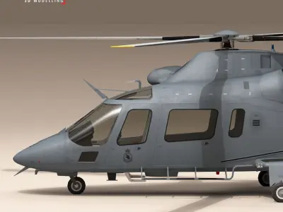 AW109LUH New Zealand 3D model