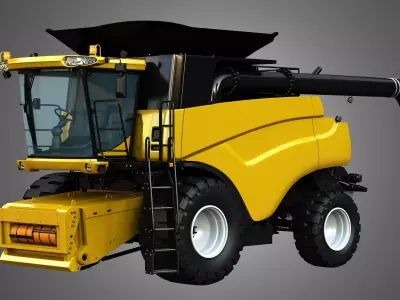 NH - CR 9070 Combine Harvester 3D model