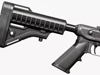 M26 MASS SHOTGUN RIGGED Low-poly 3D model