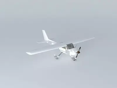 Template Cessna 152 Free 3D model