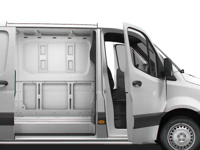 Freightliner Sprinter L2H1 RWD HQ Interior 2024 3D model