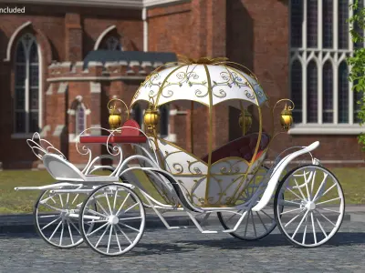 Pumpkin Carriage 3D model purchase