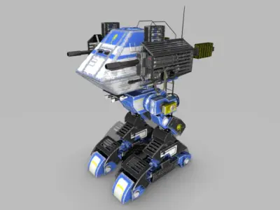 Death Walker Mech Blue 3D model
