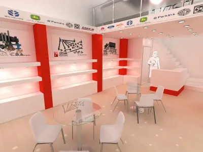 Exhibition Stand - ST0030 3D model