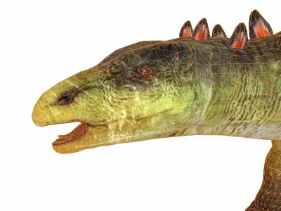 Stegosaurus Low-poly 3D model