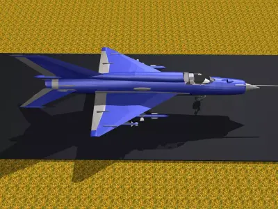 Fighter Plane-MiG-21 Free 3D model