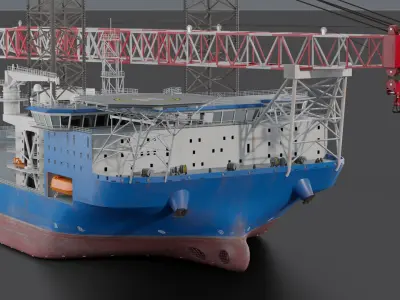 Jack-up Construction 3D model