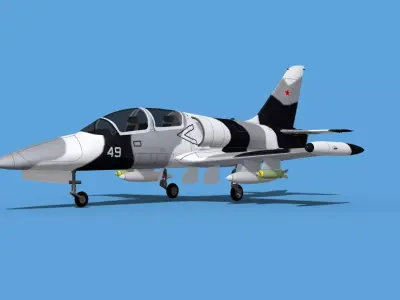 Aero Vodochody L-39C Albatross Russia 5 3D model