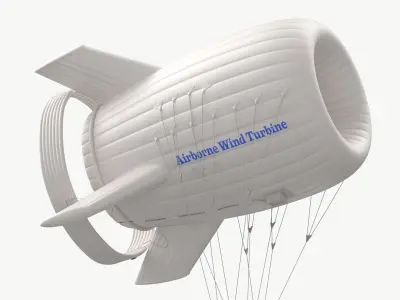 Inflatable Airborne Wind Turbine 3D model