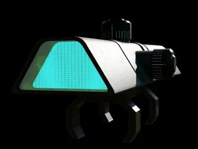 scifi scope Low-poly 3D model