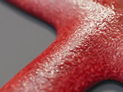 Red Starfish Low-poly 3D model