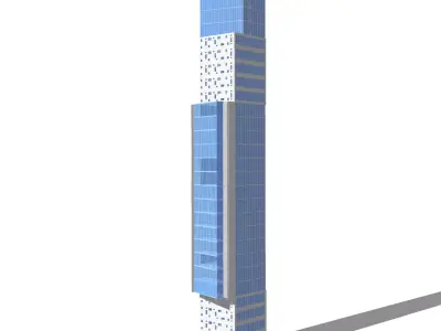 Commercial high-rise 01 3D model