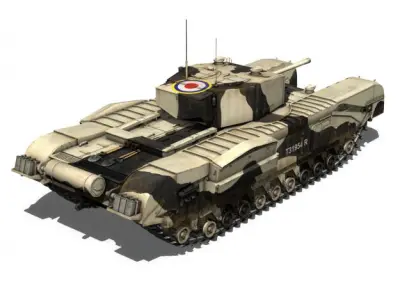 Churchill MK III Kingforce 3D model