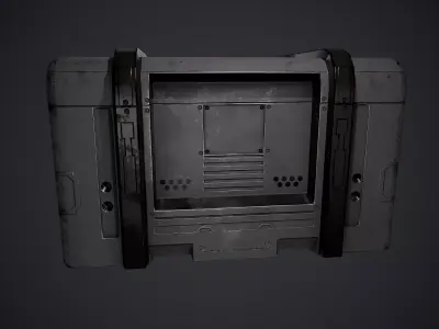 Sci-Fi Create Low-poly 3D model