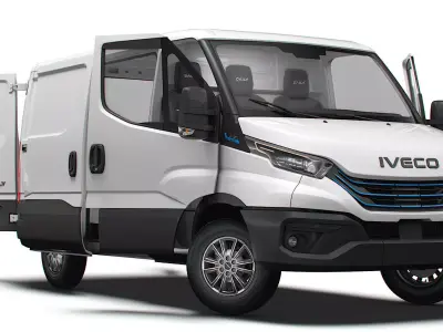 Iveco eDaily Van L1H1 HQ Interior 2024 3D model