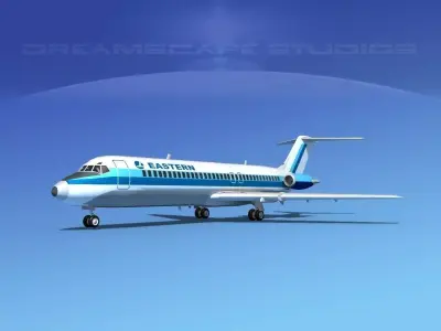 Douglas DC-9-30 Eastern 1 3D model