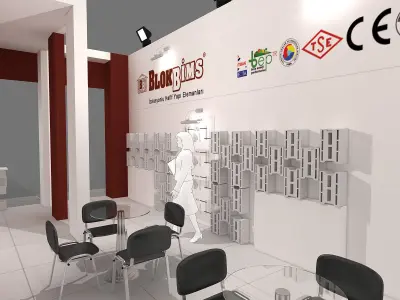 Exhibition Stand - ST0043 3D model