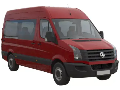 VW Crafter 2011 minibus L2H2 3D model